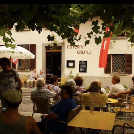 Osteria Gruetli Con Alloggio Borgnone Eksteriør billede